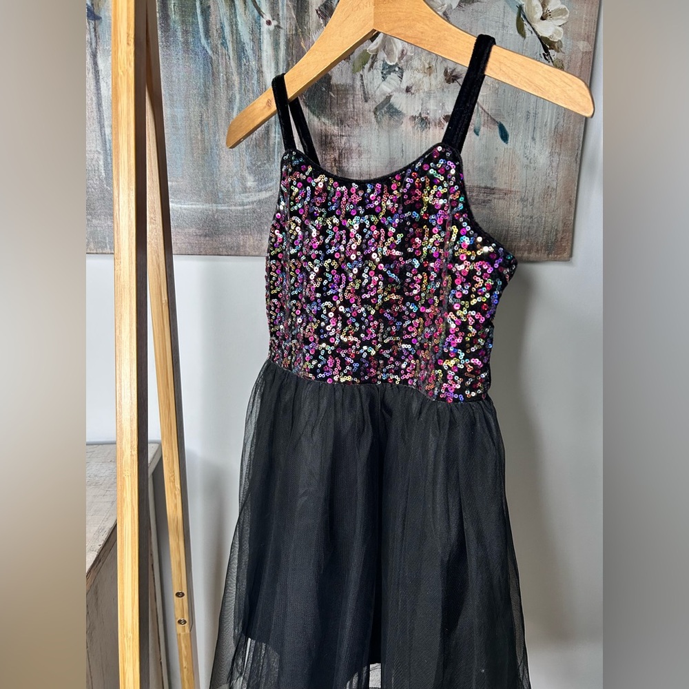 Target glitter black dress